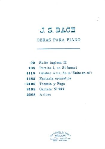 Toccata Y Fuga En Re Menor Bach J S 9780350301507 Amazon Com Books Toccata and fugue in d minor, bwv 565. amazon com