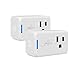 Jinvoo Matter Smart Plug Mini Outlet with Timing Function,Remote Control Your Devices,Occupies Only One Socket,Works with HomeKit Philips HUE SmartThings hub and Alexa Google Assistant 2 Pack