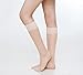 Women's 6 Pack Silky Sheer Knee High Trouser Socks Reinforced Toe(Skin-2)