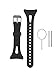 BeneStellar Garmin Forerunner 10 Watch Band, Silicone Replacement Small (Women) Band for Garmin Forerunner 10 Watch (Black, Small)