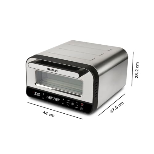 G3 Ferrari G10204 Pizza Pro 2 Minuten, 1700 W, Erreicht bis zu 450 °C, kalte Wände, Kochen in 2 Minuten, digitales Display mit 6 Programmen, Schamottstein, Zubehör und Rezeptbuch im Lieferumfang 3
