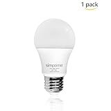 Pack of 1 Simpome 5W LED Light Bulb,E26 LED Blub,Bright Daylight 6000K,High Efficiency,Equivalent To 40Watt Incandescent Bulb,Not Dimmable