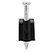 Skywalker Signature Series Dual Rg6 Cable Clip W/concrete Nail, Black, Qty100