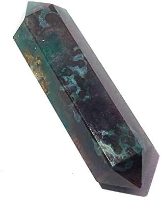 Bloodstone Double TERMINATED Pointer Crystal Healing Reiki FENG Shui Fashion Jewelry Gift Positive Energy Meditation Peace Handcrafted Gemstone