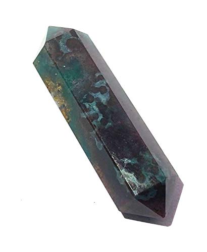 Bloodstone Double TERMINATED Pointer Crystal Healing Reiki FENG Shui Fashion Jewelry Gift Positive Energy Meditation Peace Handcrafted Gemstone