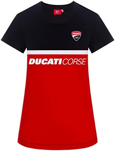 Ducati Corse 2019 Racing MotoGP Ladies T-Shirt 100% Compact Cotton Womens XS-XL
