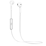 Bluetooth Headphones, Wireless Earbuds Earphones with Mic by Yoyamo Stereo Sound Sweatproof for Sports - Made for cell Phones as Samsung, iPhone 6 (White)