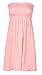 GirlsWalk Women's Plus Size Plain Boob Tube Bandeau Sheering Top Baby Pink