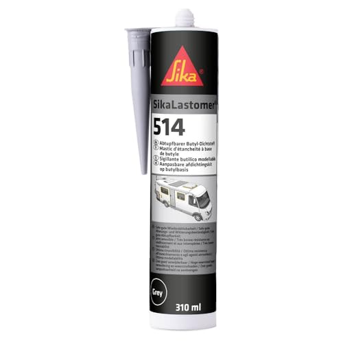 SIKA - Sigillante butilico - SikaLastomer-514 nero - Sigillante tamponabile per sigillature recuperabili - permanentemente appiccicoso ed elastico - 310 ml