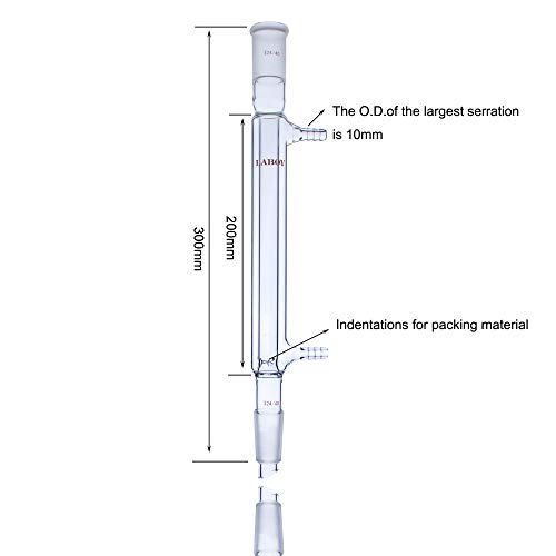 Laboy Glass Distillation Condenser Vacuum Jacketed Distilling Column