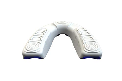 Coollo Sports Boil and Bite Mouth Guard (Youth & Adult) DA Custom Fit Sport Mouthpiece for Football, Hockey, Rugby, Lacrosse, Boxing, MMA (Free Case Included!) (Emerald Green & White, Ages 11 & Above)