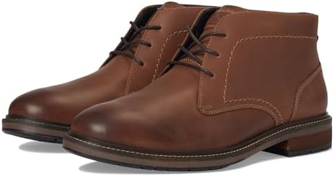 Men\'s 10.5 3E Florsheim Brown Leather Chukka Boots - Classic Lace-Up Florsheim brown leather chukka - Gem main image 2