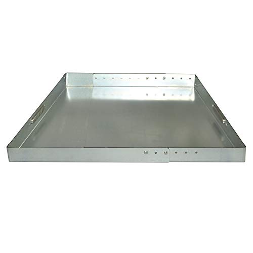 HiFlame Fireplace TrayExpandable/Adjustable Ash Pan with Handles for