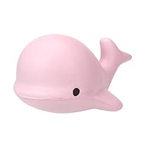 Islandse❤ 10CM Soft Whale Cartoon Squishy Slow Rising Squeeze Toy Phone Straps Ballchains (Pink)