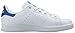adidas Originals Boys' Stan Smith J Shoe, White/White/Equipment Blue, 4.5 Medium US Big Kid