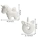 WATINC 22 Pcs DIY Animals Squishies, Including Unicorn Donut + Horse + Random 20 Pcs White Mini Creamy Slow Rising Kawaii Soft Food Squishy Keychains, Phone Straps, Bonus Random Emoji Stickers for Kid