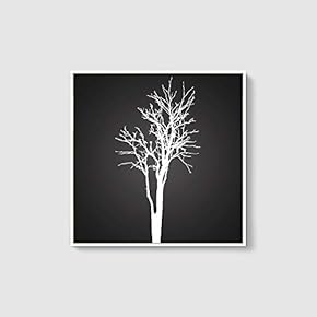 Framed Canvas Wall Art for Living Room, Bedroom Abstract Trees Canvas Prints for Home Decoration Ready to Hang - 16x16 inches