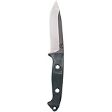 Benchmade - Bushcrafter 162 Fixed Outdoor Survival Knife Made in USA with Sheath and Belt Loop, Drop-Point Blade