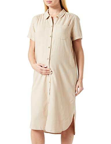 Noppies Damen Dress Chofu Nursing Short Sleeve Kleid, White Pepper - P427, 36 EU