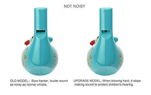 Bird Whistle, Bath Toy, Bird Toy for Kids, Birthday Gift,, Easter Gift, Adorable, Durable, Non-Toxic, Cyan, Upgrade Version - Thumbnail 4