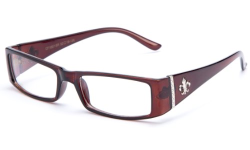 Newbee Fashion - IG Women's Glossy Clear Lens Fashion Glasses