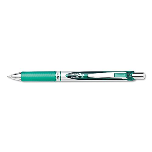 Pentel BL77D EnerGel RTX Retractable Liquid Gel Pen, .7mm, Black/Gray Barrel, G…