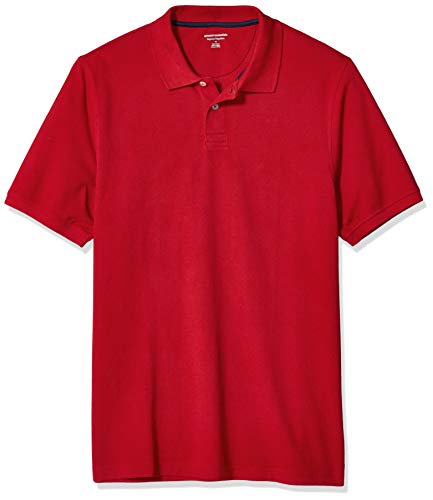 image for Amazon Essentials Men's Regular-Fit Cotton Pique Polo Shirt (Available