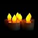 CANDLE CHOICE Battery Operated Flameless Tea Lights with Timer Realistic Flickering Fake Electric LED Tealight Candles Set for Halloween Christmas Party Wedding Decorations Batteries Included 12 Pack