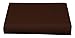 Cathay Home Luxury Wrinkle And Fade Resistant Double Brushed Ultra Soft Microfiber 14-inch Standard Pocket Single Fitted Sheet, Chocolate, Queen