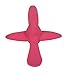oogaa Baby Mealtime Silicone Plane Spoon - Easy Clean, Baby Safe - 7in - Pink