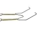 Ogrmar 10PCS 8” Invisible Wall Plate Hanger/Tray Display Hanger Brass Coated Holds 7.5