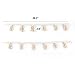 BlueMake 2 Pack Macrame Woven Tassel Garland Belly Basket Decorative Wall Hangings for Boho Home Decor,Nursey Room (Ivory)