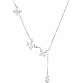 Luckstick Sterling Silver Butterfly Necklaces for Women, Fairy Necklace, Butterfly Pendant, Fashion Necklace, Exquisite Butterfly Clavicle Chain