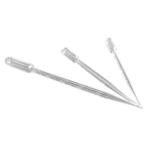 drunkenman 100PCS/SET Durable for Use 3ML Disposable Plastic Eyedroppers Pipette Eye Droppers for Liquid Transfer Air Brush Paint