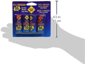 Dead End Fly Ribbon. Non-toxic, Odorless, Long Lasting, 4 Ribbons