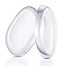 Sunmore 2 Pack Clear Silicone Makeup Sponge,Silicone Sponge Applicator Blender for all Liquid Foundation or Cream Leafe