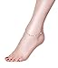 Dot Slice Anklet for Women S925 Sterling Silver Adjustable Beach Style Foot Ankle Bracelet Jewelry extra 10 Inches