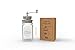 Smith's Mason Jar Coffee Mug with Ceramic Grinder with Silicone Drinking Lid - Amazing Manual Adjustable Coffee Grinder