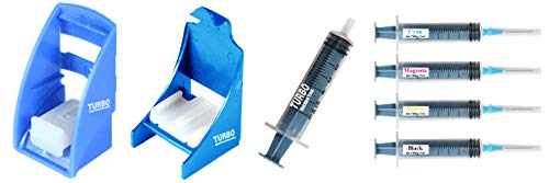 Turbo Ink Cartridge Refill Kit For Ink Filling, Head Cleaning/Ink Suction For Hp 678,680,802,803,818,901 Cartridge Multicolor