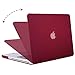 MOSISO Plastic Hard Shell Case & Keyboard Cover & Screen Protector Only Compatible with MacBook Pro 13 inch (A1278, Old Version with CD-ROM), Release Early 2012/2011/2010/2009/2008, Wine Red