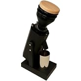 Turin SK40 Single Dose Grinder | 40mm Stainless Steel Conical Burrs, Stepless Adjustment, Tilted Base, Low Retention &ndash; Black or White (Black)