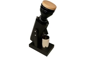 TURIN GRINDERS Turin SK40 Single Dose Grinder | 40mm Stainless Steel Conical Burrs, Stepless Adjustment, Tilted Base, Low Retention – Black or White (Black)