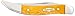 Case Small Persimmon Orange Bone Texas Toothpick Pocket Knife
