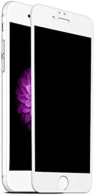 Apple iPhone 8 Plus 7 Plus Screen Protector Full Tempered Glass 2-way Privacy Anti Spy Peeping Screen Film 5.5 Inches Scratch Proof, Anti-Fingerprint, Easy to Install by SANFEEL (White)
