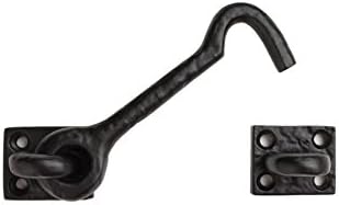4.5" Door Latch Gate Hook Cast Iron Powder Coated
