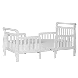 Dream On Me Emma 3 in 1 Convertible Toddler Bed, White