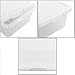 Wekioger Versatile Storage Organizer Plastic Bins with Lids, White 2 Packs, 14 Quart.
