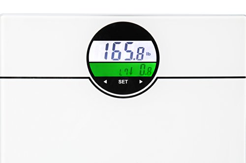 Ozeri ZB21-W WeightMaster 400 lbs Digital Bath Scale with BMI and Weight Change Detection, White