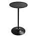 Costway High Table Pub Bar Table Bistro Round Top Black, 42-Inch Height