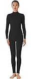 JustinCostume Lycra Spandex Adult Unitard Full Bodysuit Dancewear Party Costumes Medium Black